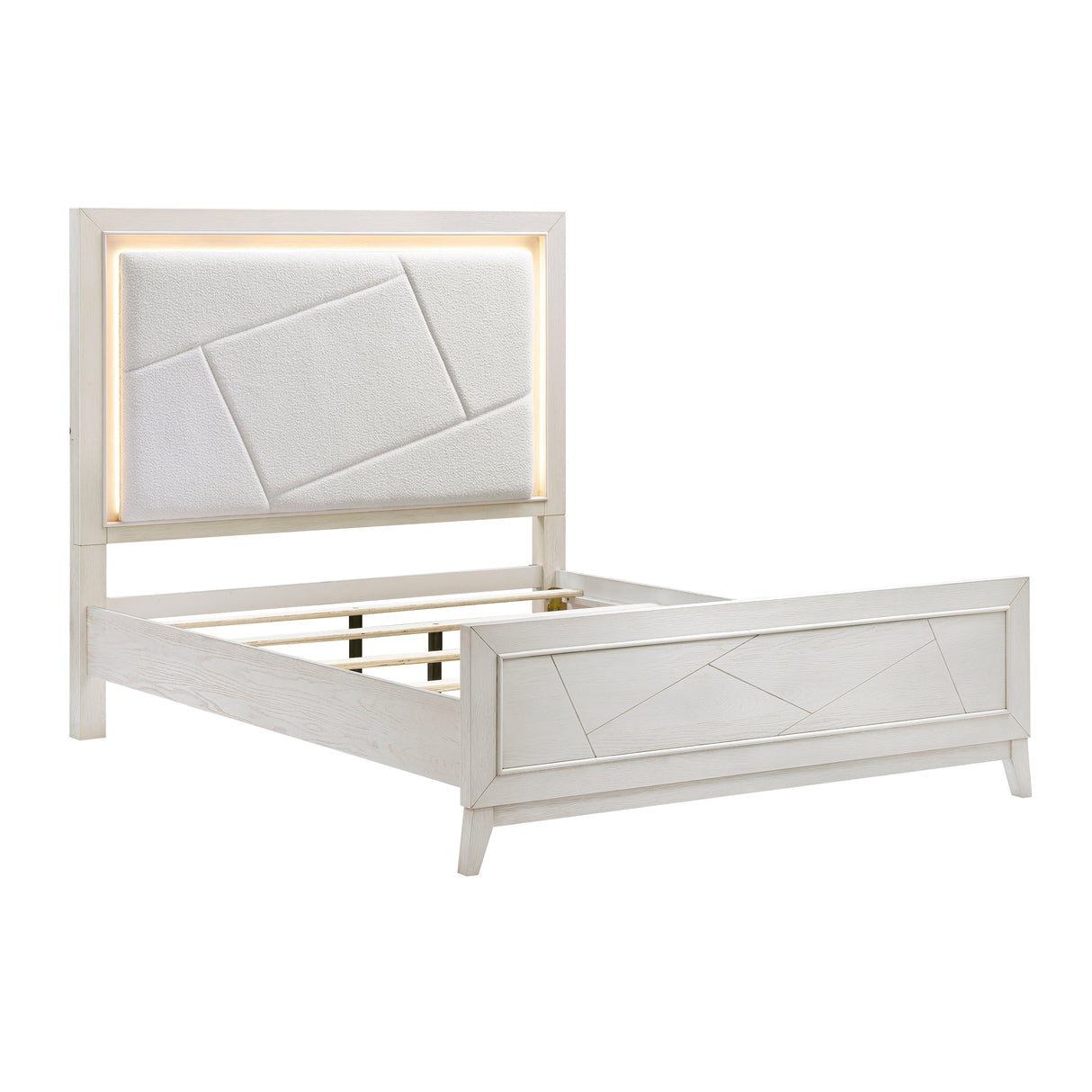 Asteria Antique White Panel Bedroom Set by Homelegance at Eve Furniture