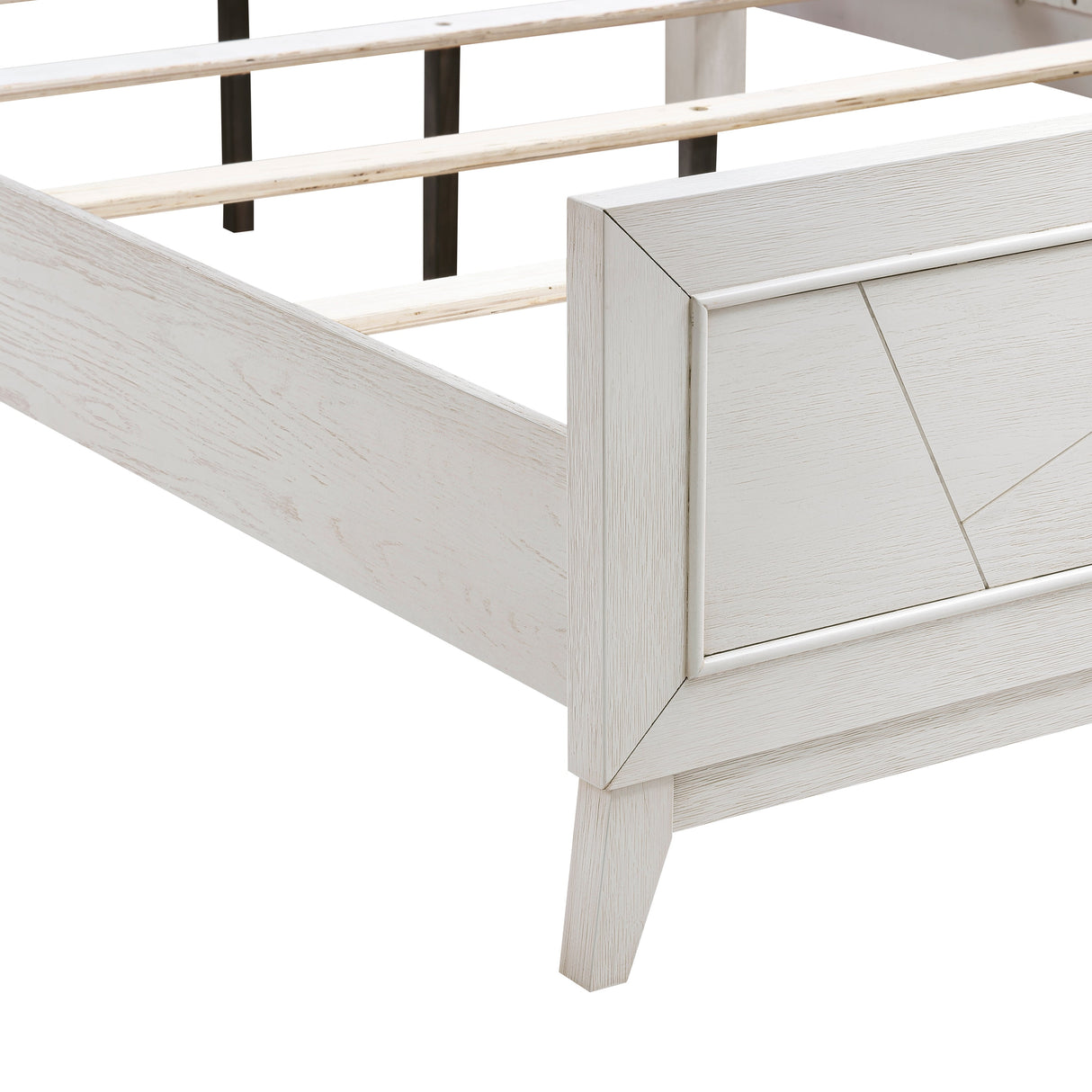 Asteria Antique White Queen Panel Bed by Homelegance at Eve Furniture