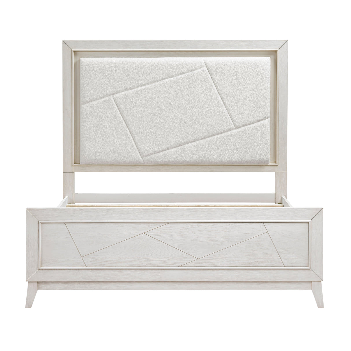 Asteria Antique White Queen Panel Bed by Homelegance at Eve Furniture