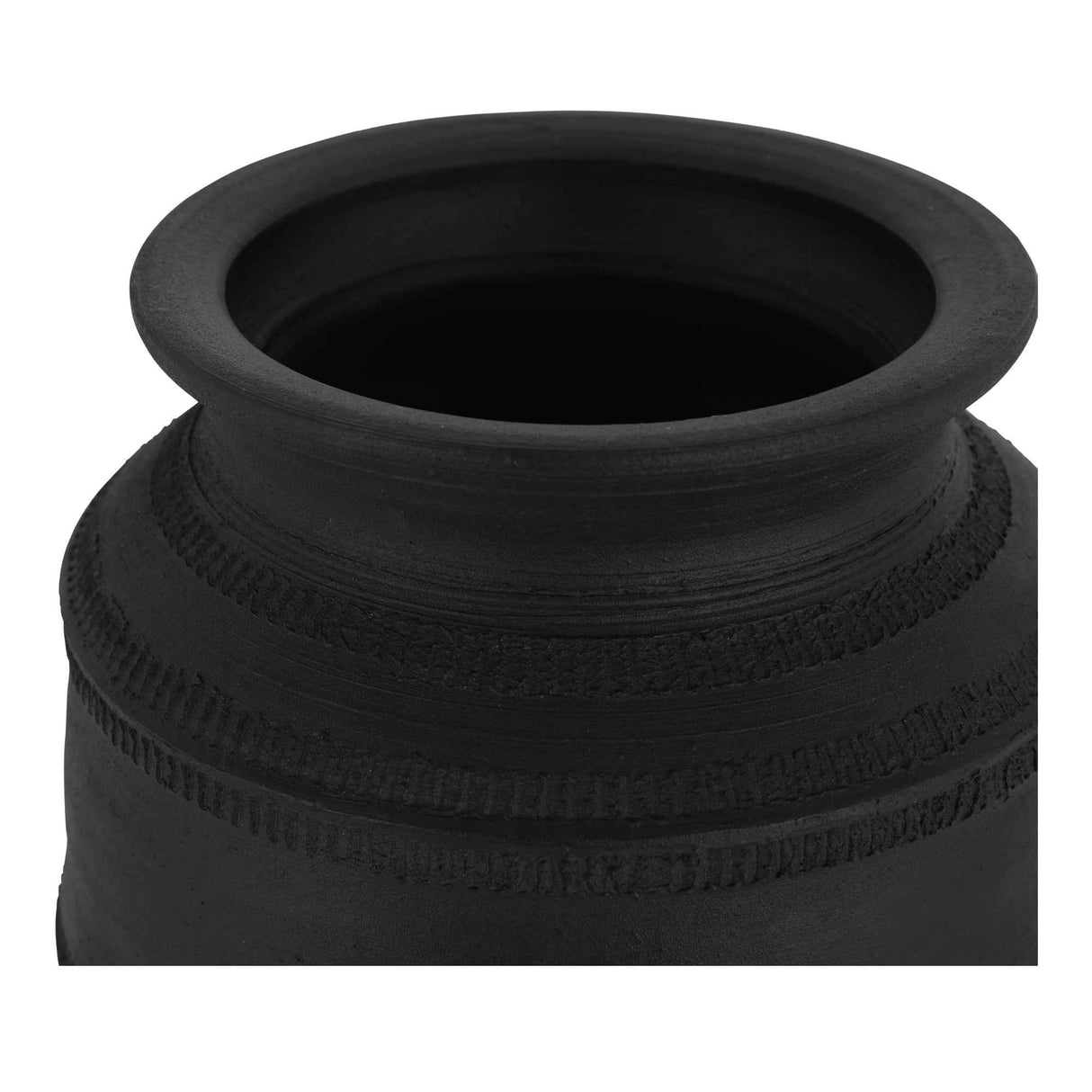 Astra Black Terracotta Vessel by Moe's Home at Eve Furniture