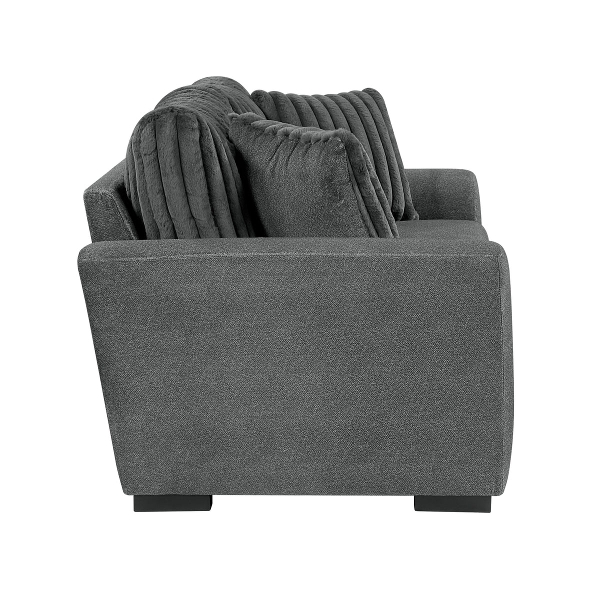 Athena Dark Gray Loveseat by Homelegance at Eve Furniture