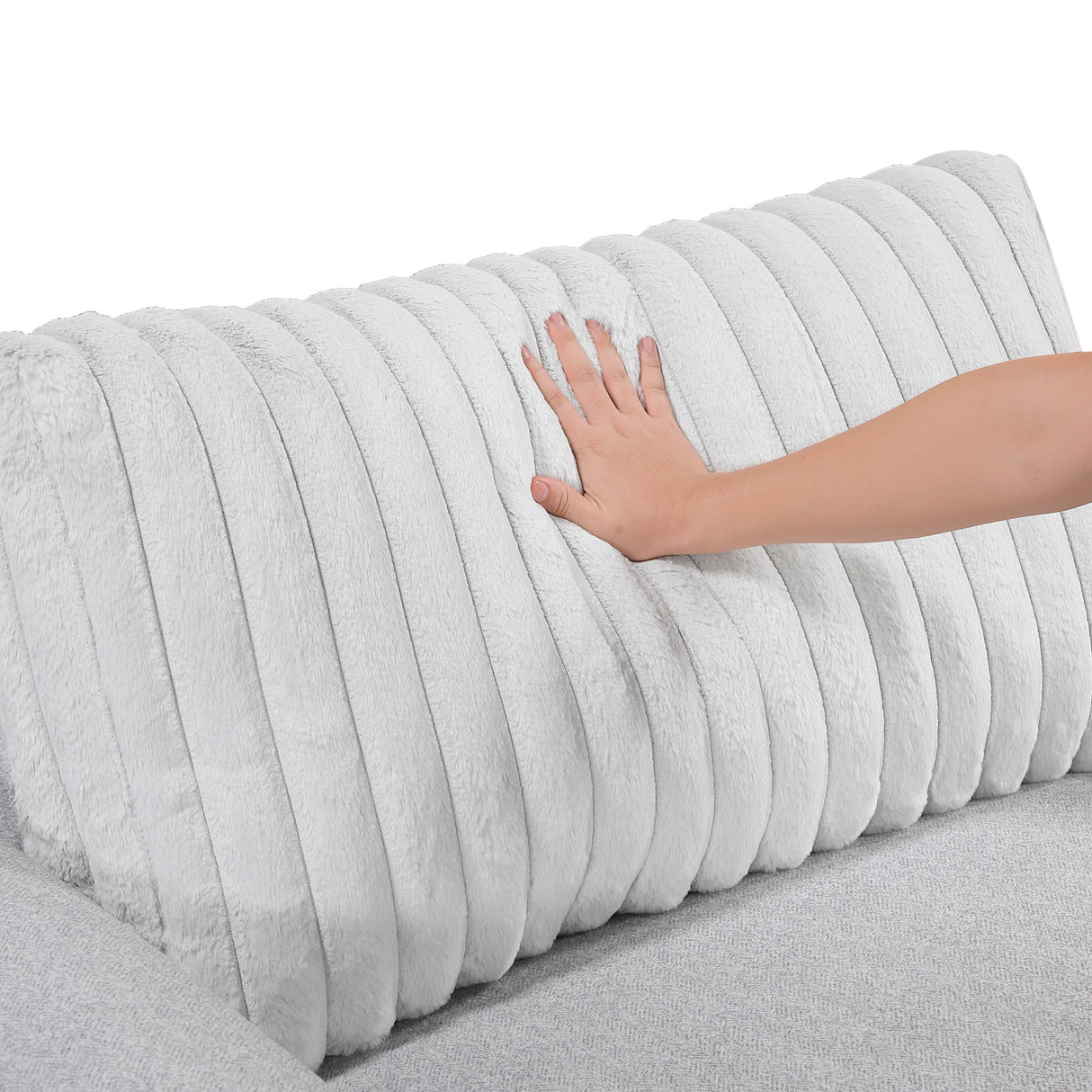 Athena Gray Loveseat by Homelegance at Eve Furniture