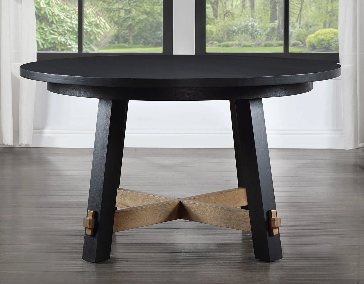 Aubrey 5-Piece 54″ Round Dining Table Set by Steve Silver at Eve Furniture