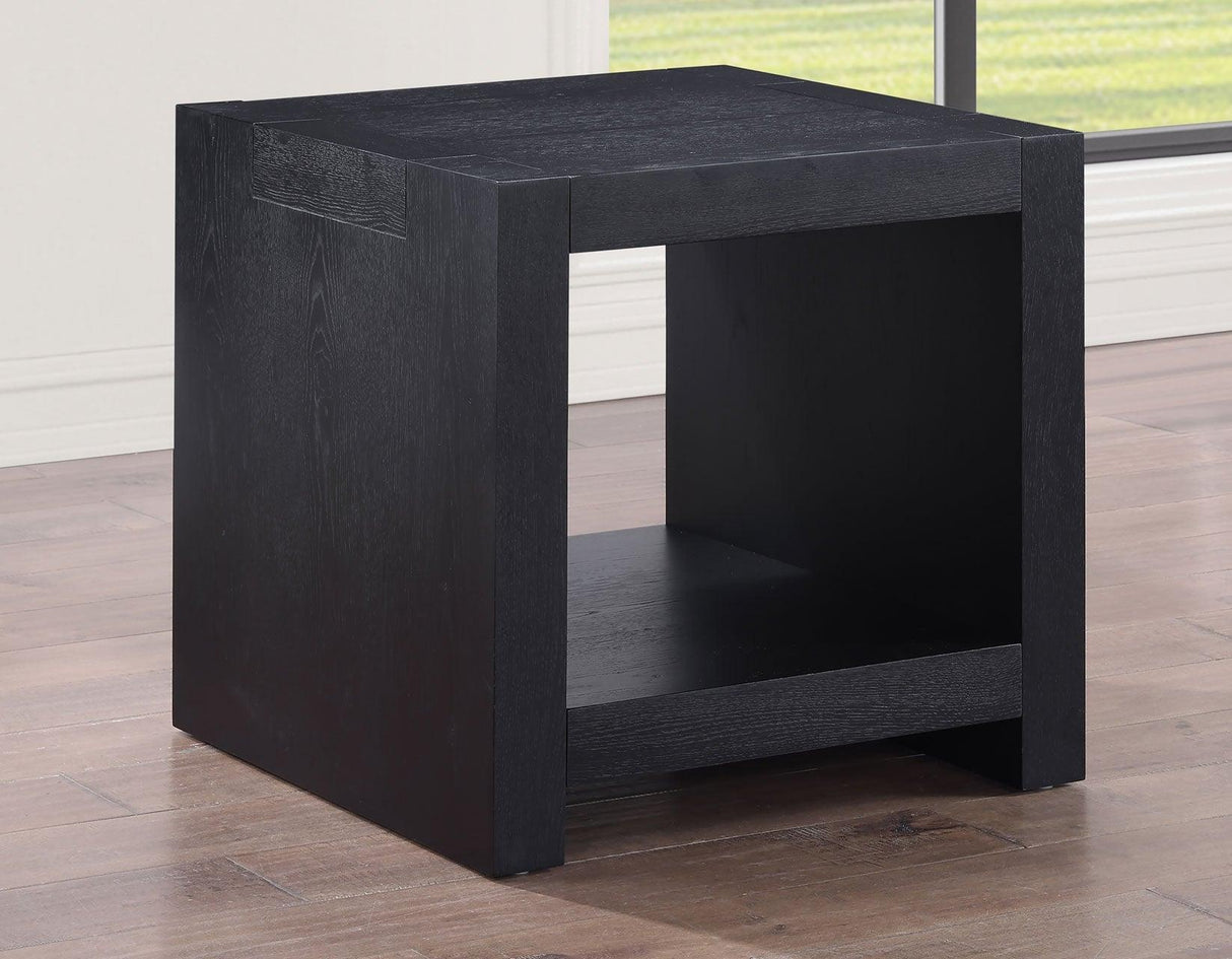 Aubrey End Table, Black by Steve Silver at Eve Furniture