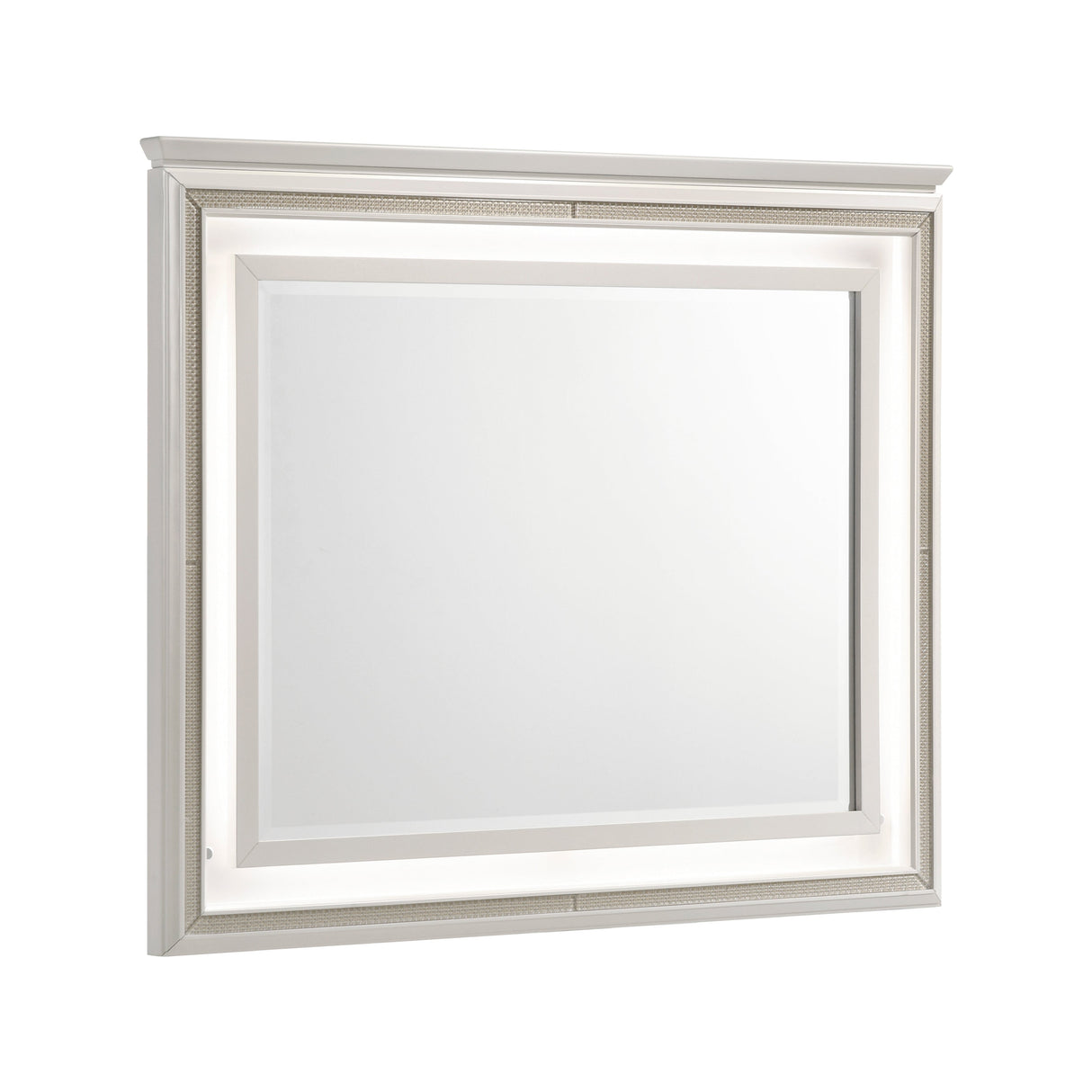 Audra White Mirror (Mirror Only) by Homelegance at Eve Furniture