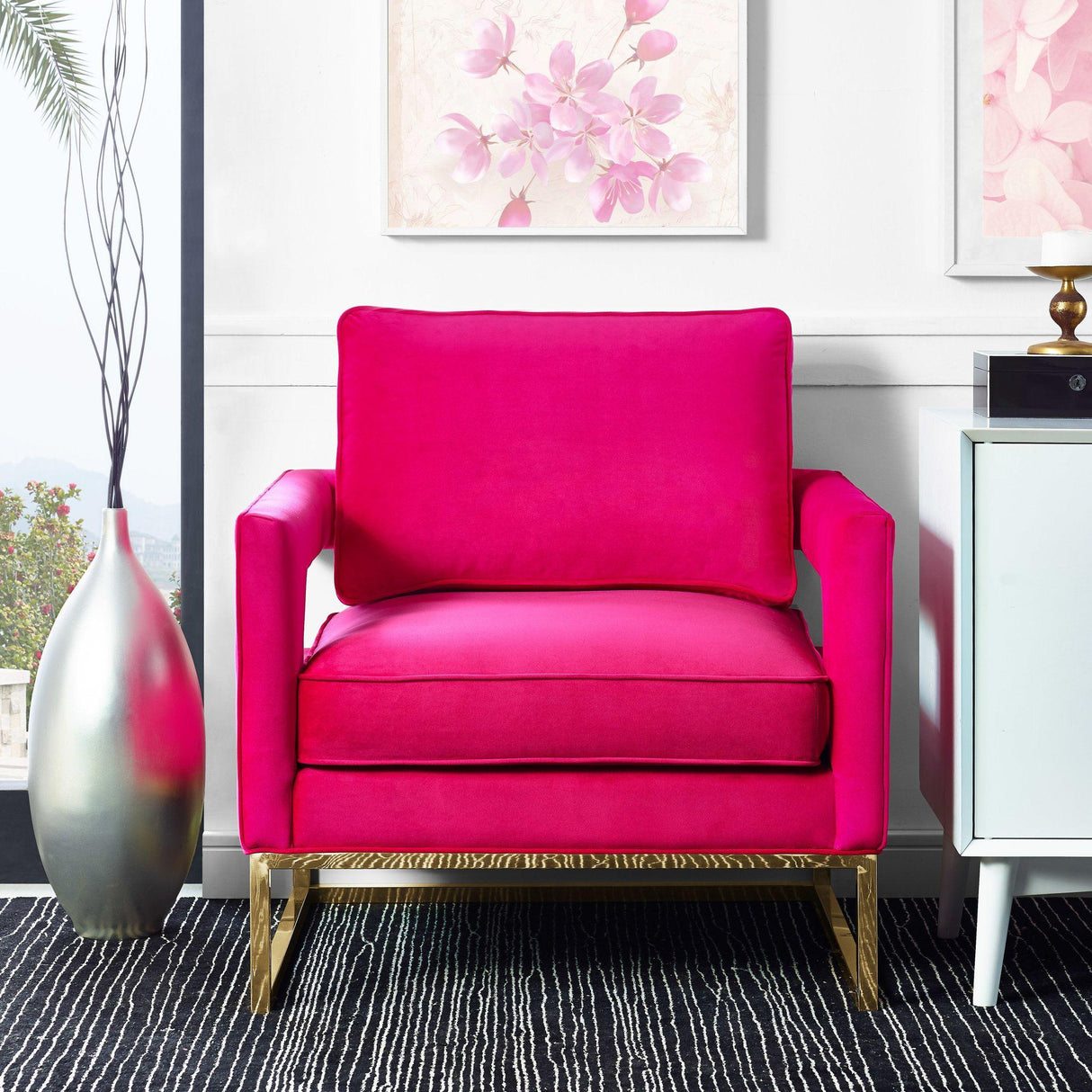 Avery Velvet Accent Chair by TOV Furniture at Eve Furniture