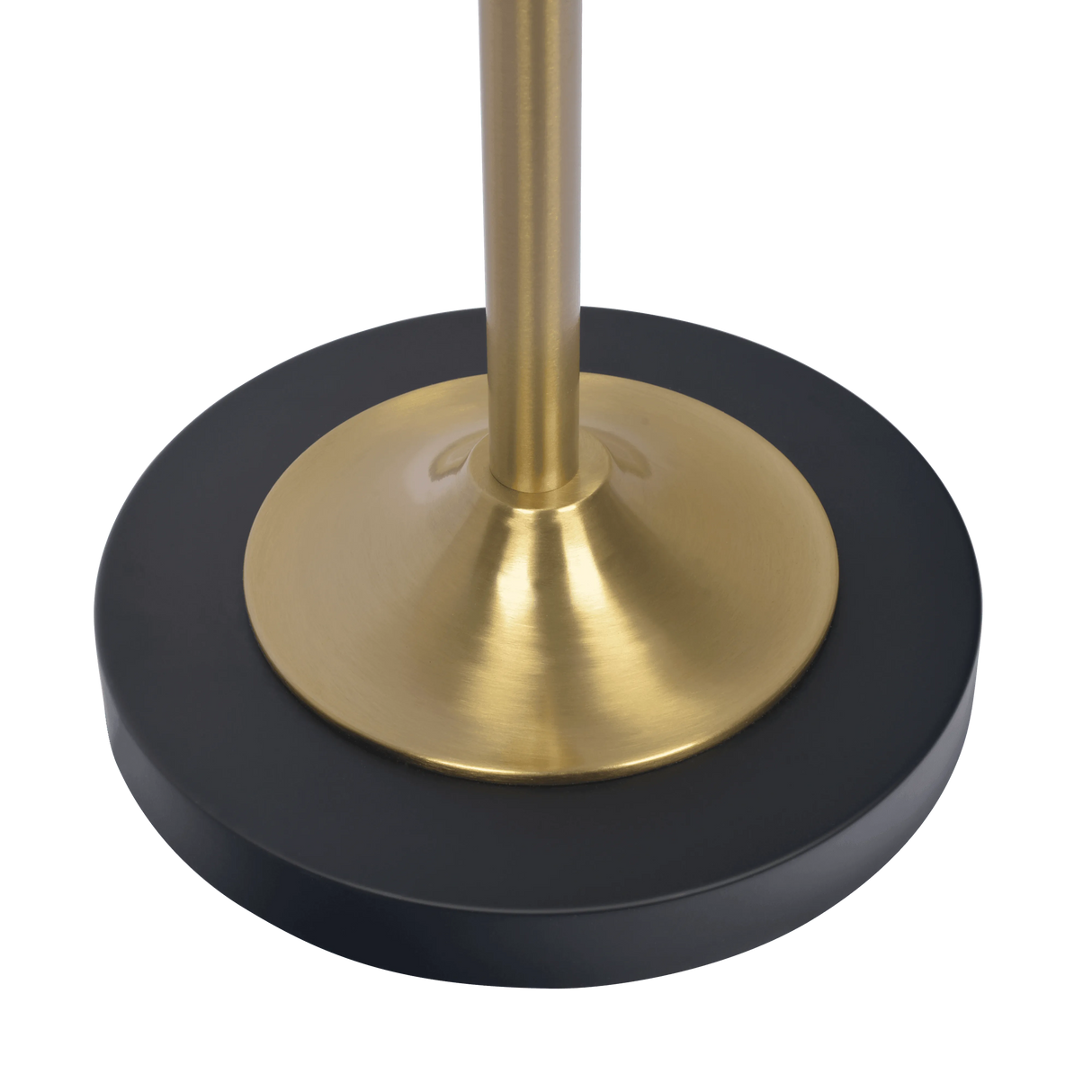 Axis Brassed Gold Floor Lamp with 4-Way Switch Double Spots with Metal Base by Ashcroft Furniture at Eve Furniture