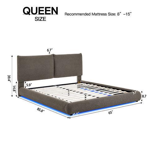 Zima Brown Queen Platform Bed by New Era Innovations at Eve Furniture