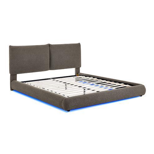 Zima Brown Queen Platform Bed by New Era Innovations at Eve Furniture