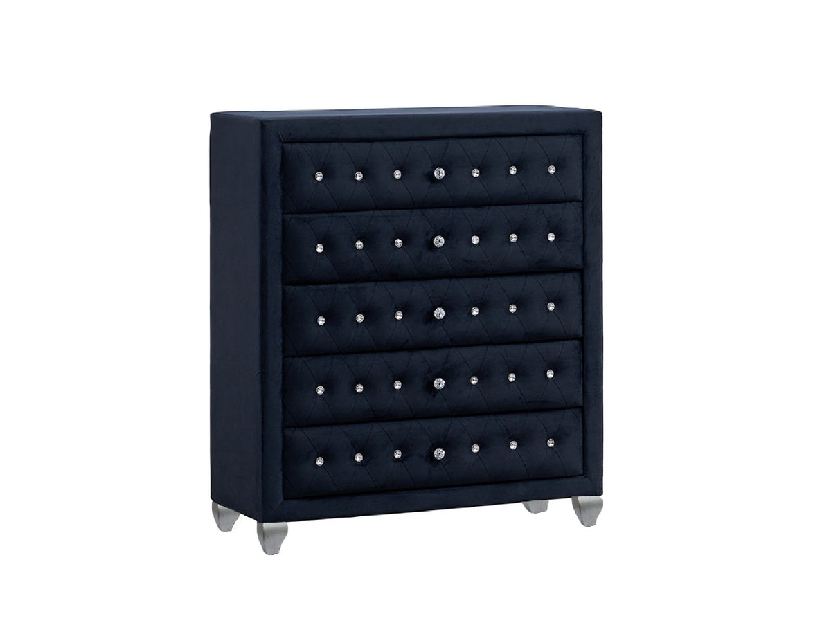 Divina Black Platform Bedroom Set by New Era Innovations at Eve Furniture