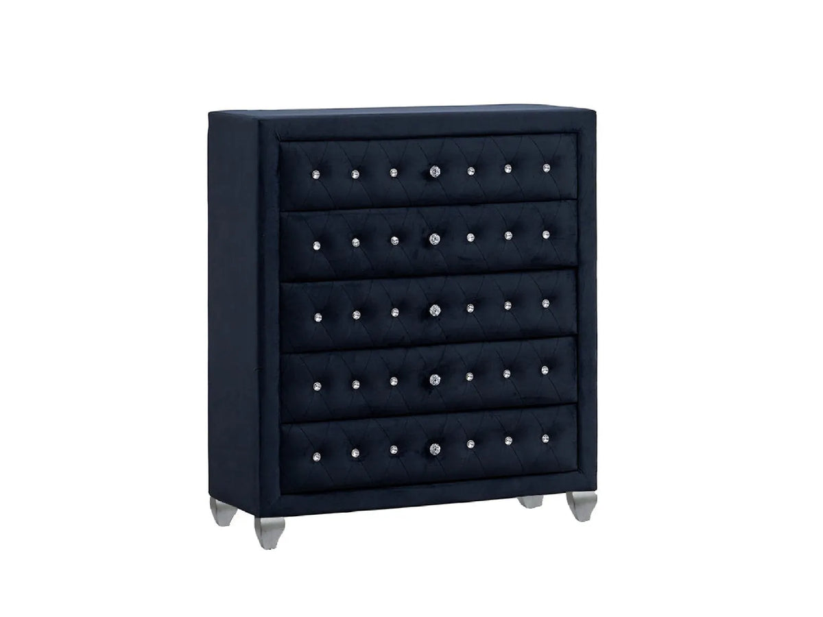 Divina Black Platform Bedroom Set by New Era Innovations at Eve Furniture