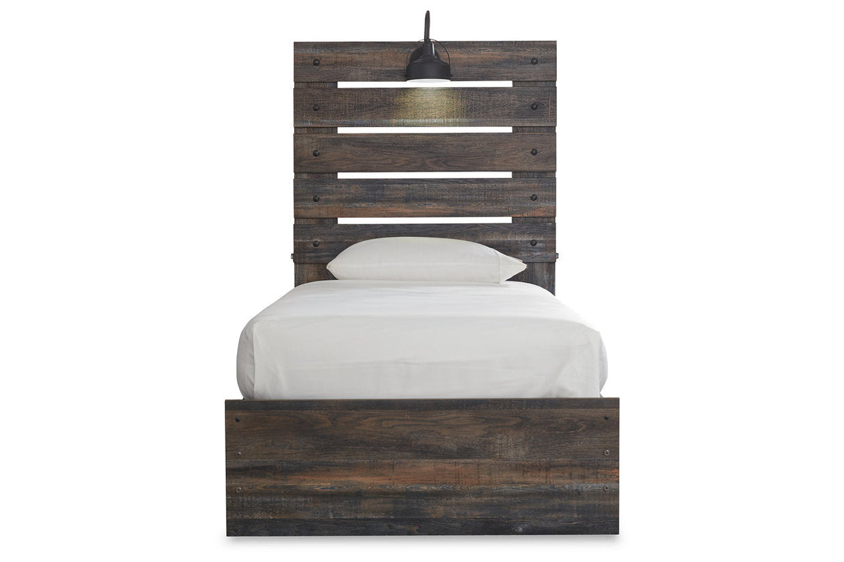 Drystan Multi LED Twin Storage Platform Bed with 2 Drawers by Ashley at Eve Furniture