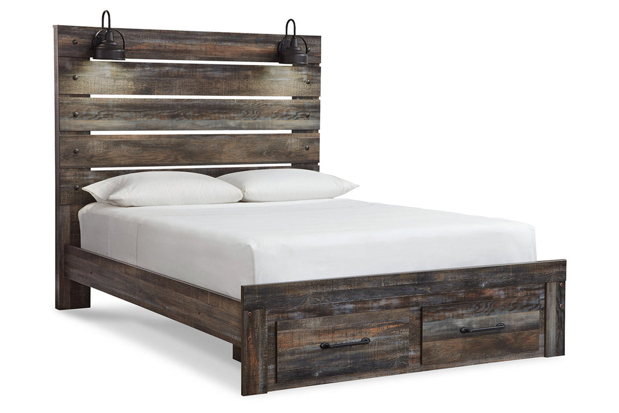 Drystan Multi Queen LED Storage Panel Bed by Ashley at Eve Furniture