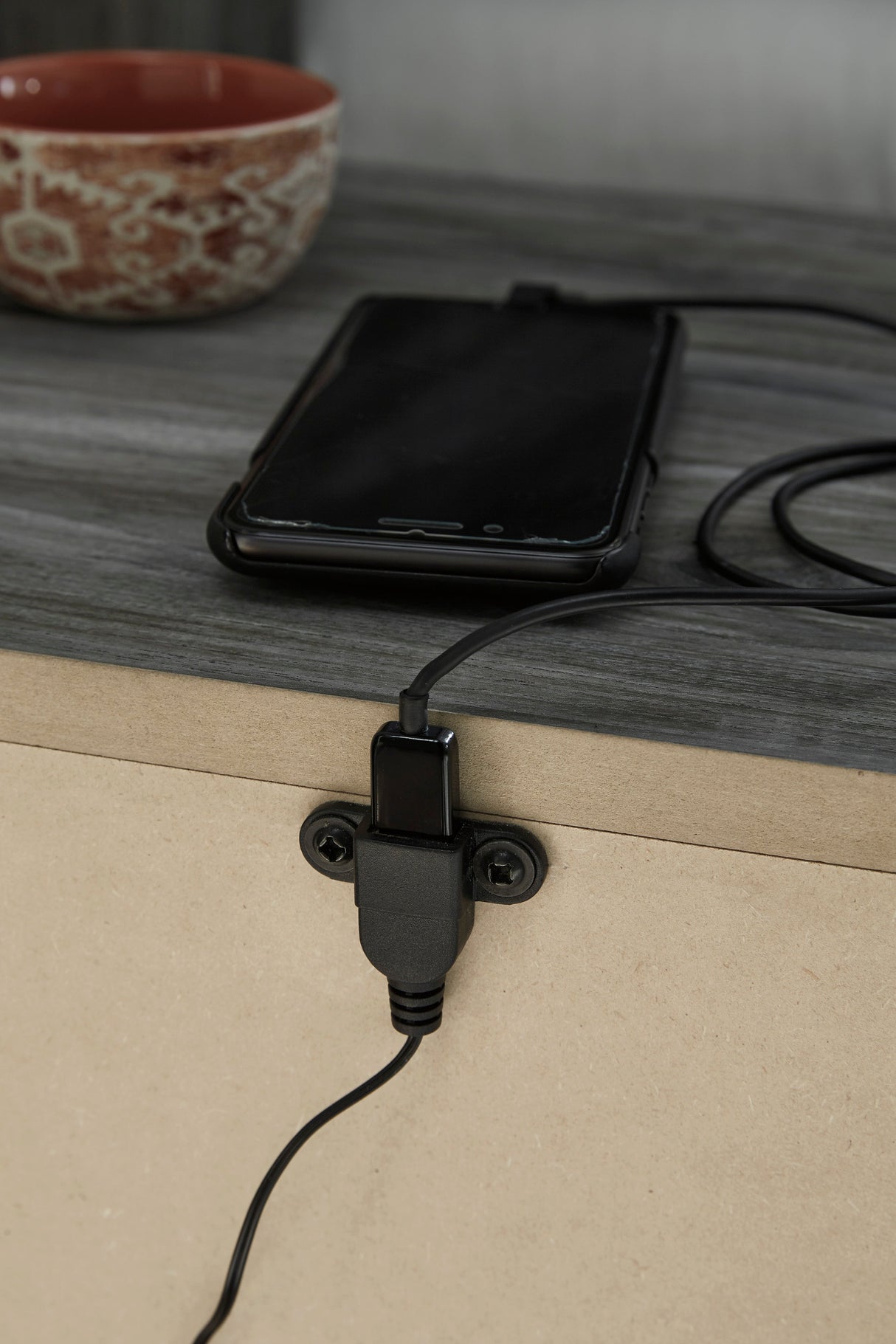 Baystorm Gray LED Storage Platform Bedroom Set with 6 Drawers by Ashley at Eve Furniture