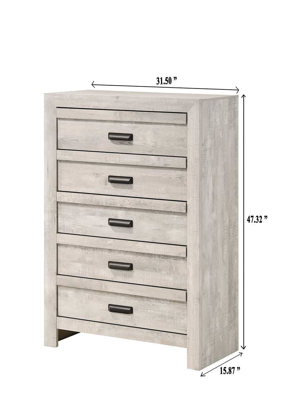 Valor Beige Chest by Crown Mark at Eve Furniture