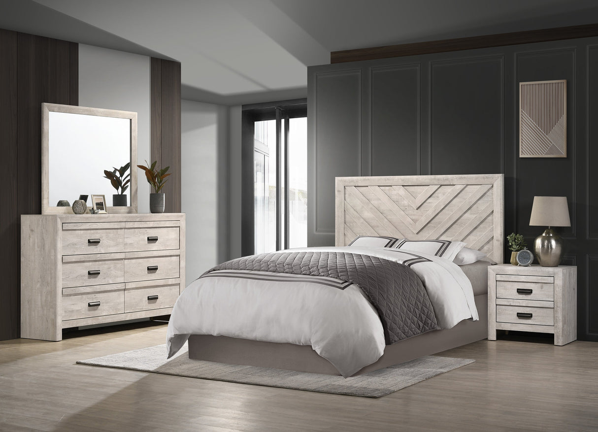 Valor Beige Twin Panel Bed by Crown Mark at Eve Furniture