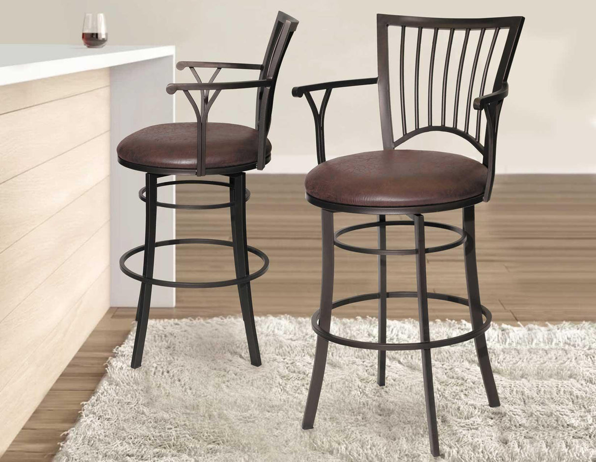 Bayview 24″ Counter Stool, Swivel by Steve Silver at Eve Furniture