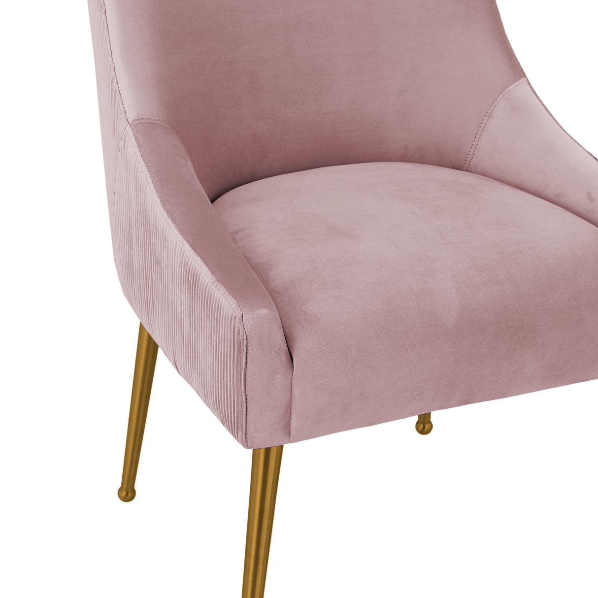 Beatrix Pleated Velvet Side Chair by TOV Furniture at Eve Furniture