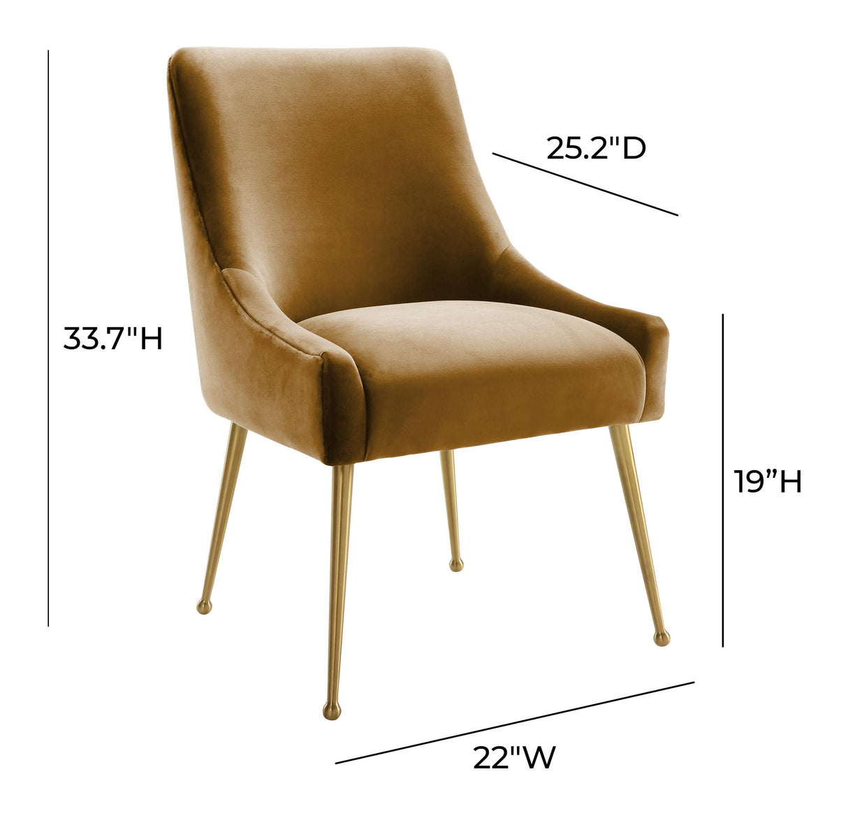 Beatrix Velvet Side Chair by TOV Furniture at Eve Furniture