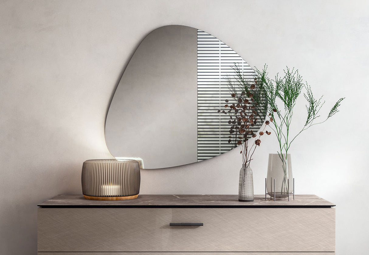 Hexagon Magic Organic Mirror by ESF Furniture at Eve Furniture