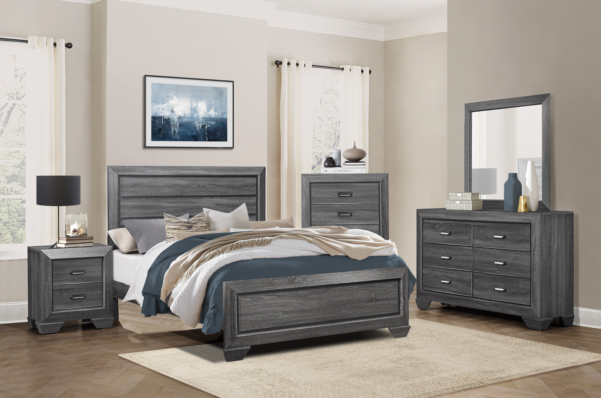 Beechnut Gray Panel Bedroom Set by Homelegance at Eve Furniture
