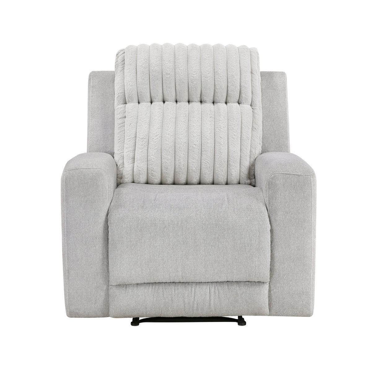 Benton Light Gray Reclining Chair by Homelegance at Eve Furniture