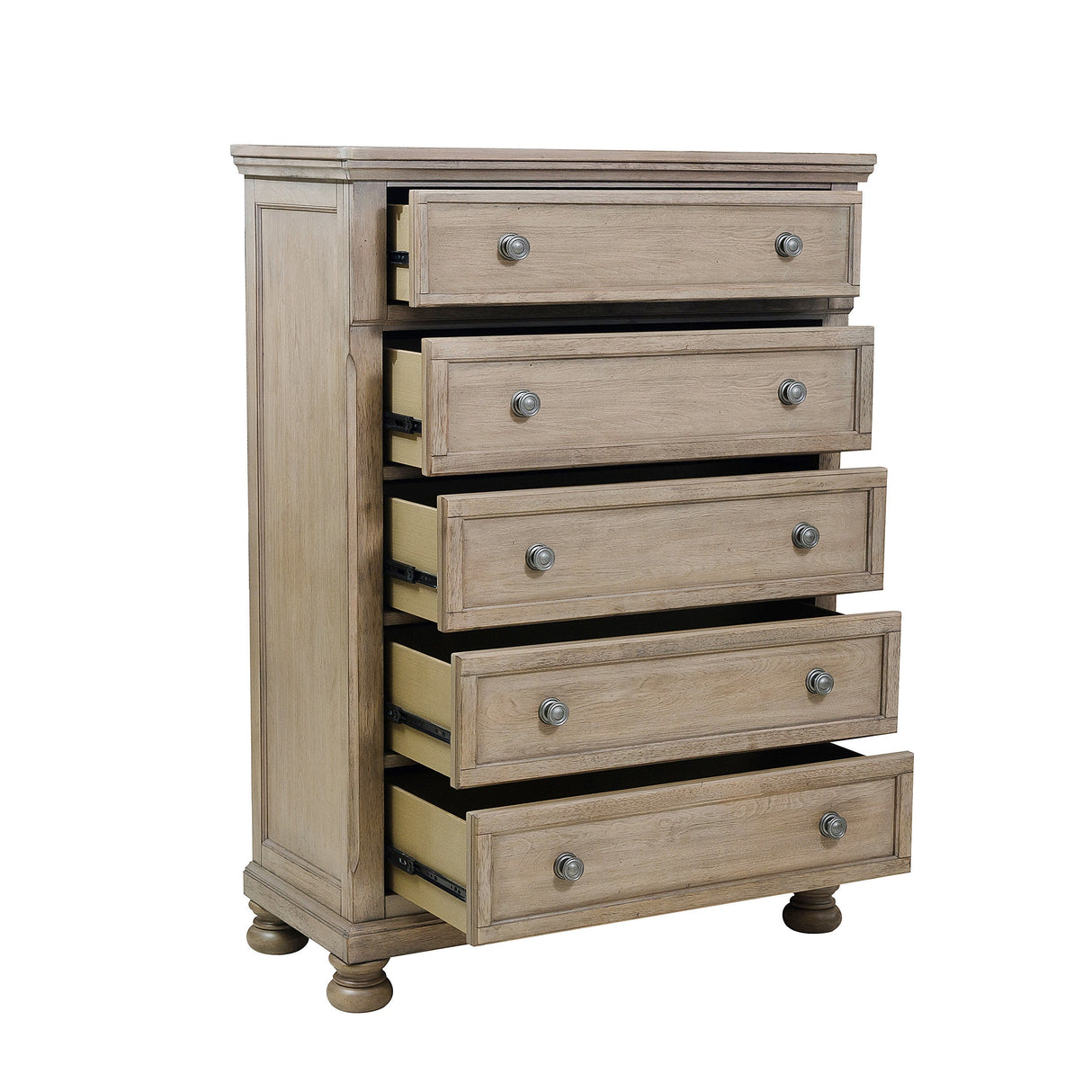 Bethel Wire Brushed Gray Sleigh Storage Platform Bedroom Set by Homelegance at Eve Furniture