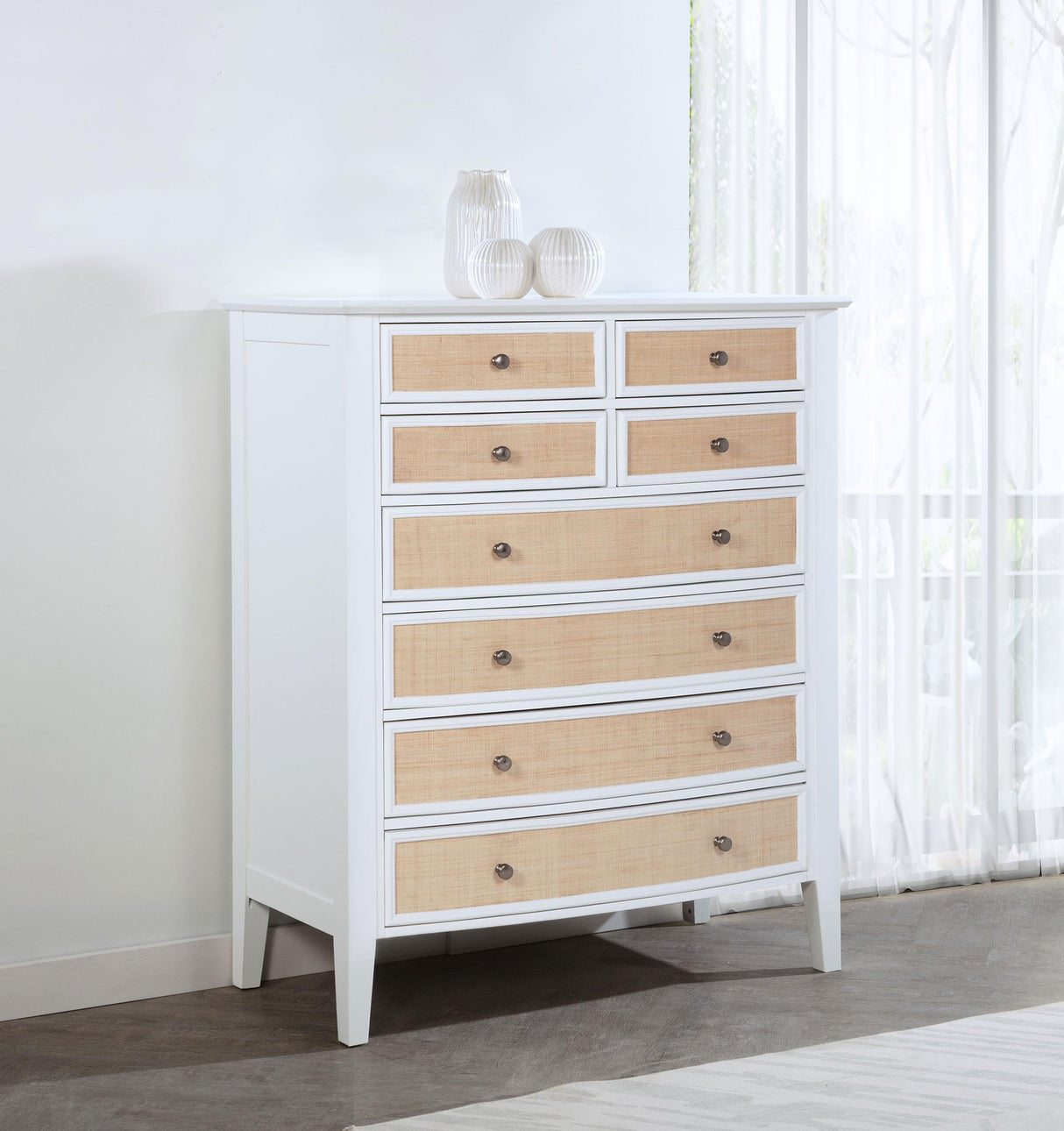Bexhill 8-drawer Chest of Drawers White by Coaster at Eve Furniture