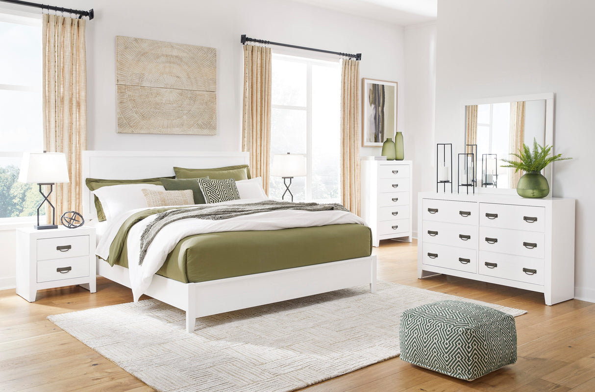 Binterglen White Panel Bedroom Set by Ashley at Eve Furniture