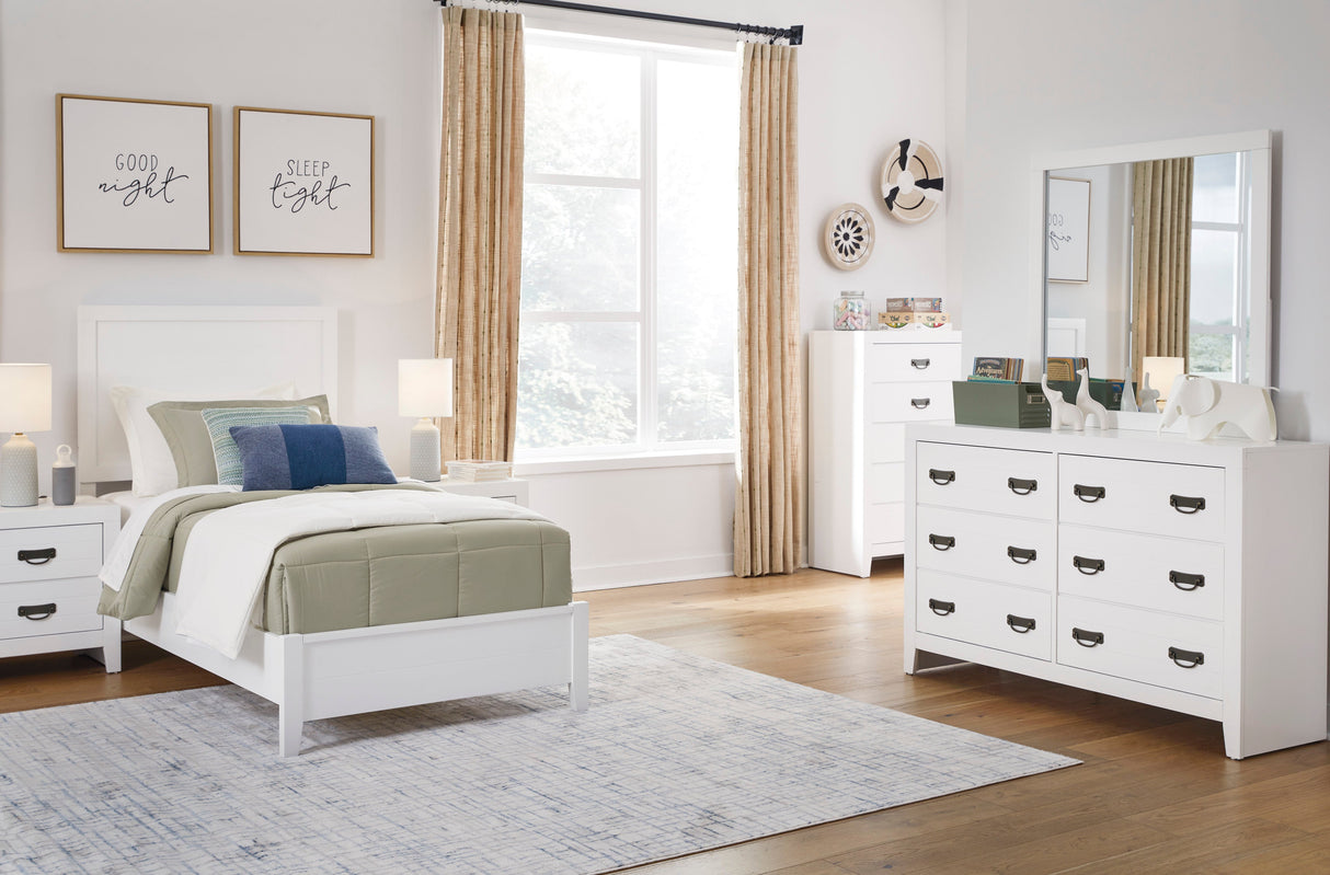 Binterglen White Panel Youth Bedroom Set by Ashley at Eve Furniture