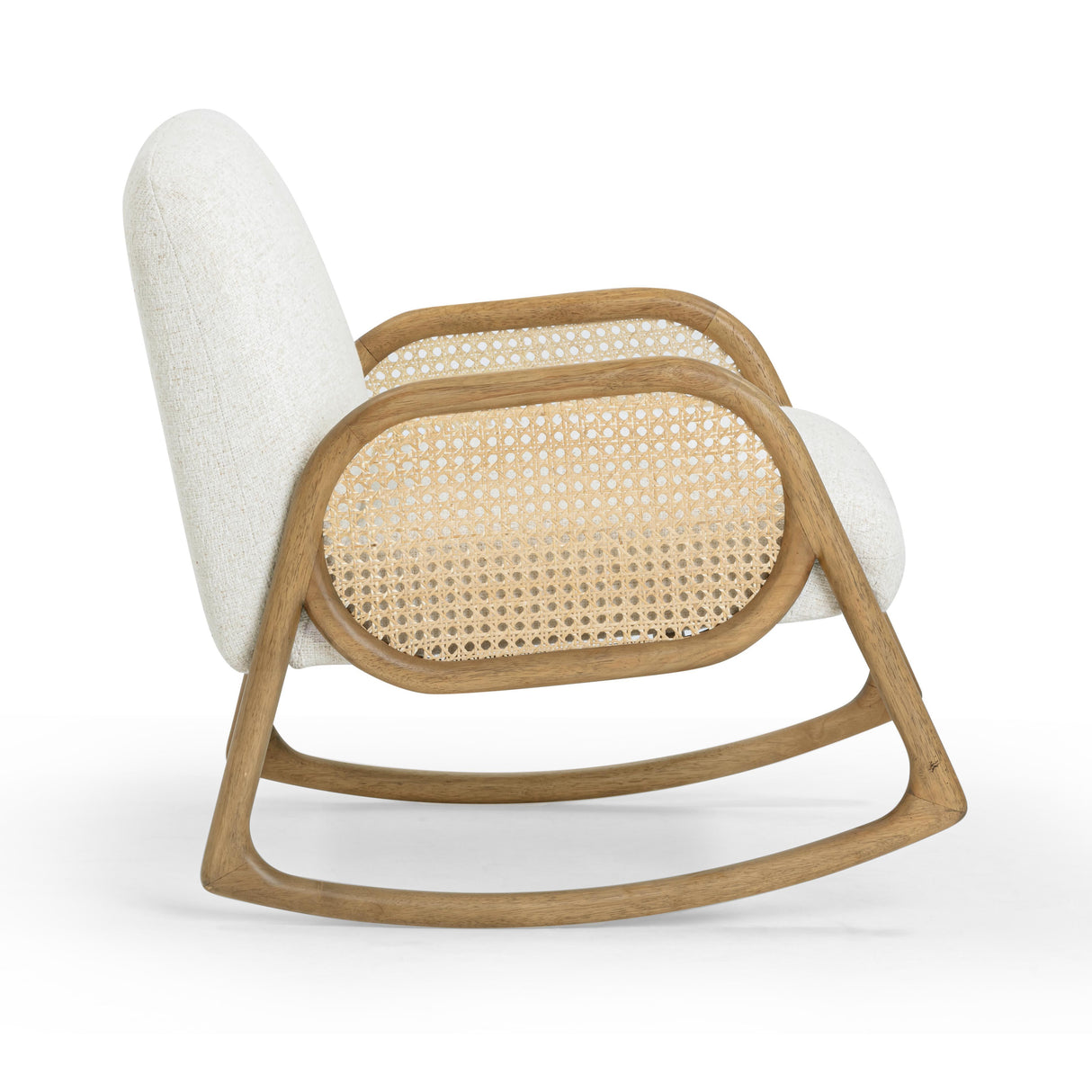 Bonney Cream Performance Fabric Rocking Chair by TOV Furniture at Eve Furniture