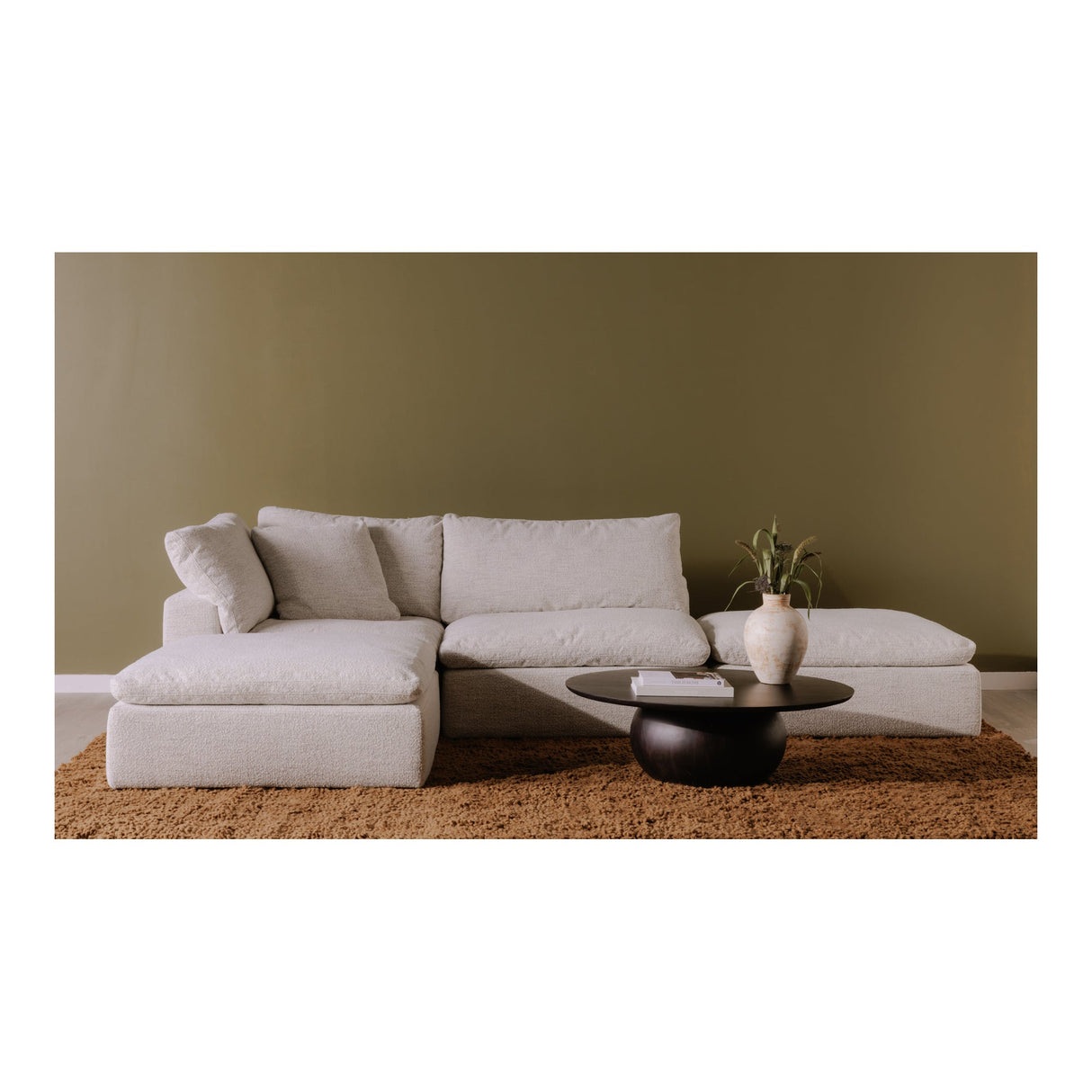 Bradbury Black Large Coffee Table by Moe's Home at Eve Furniture
