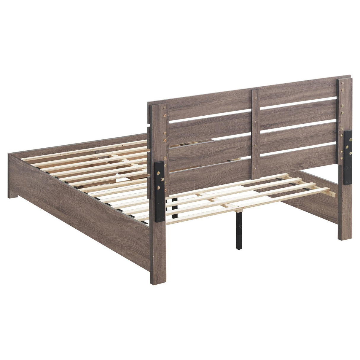 Brantford Barrel Oak Eastern King Storage Bed by Coaster at Eve Furniture