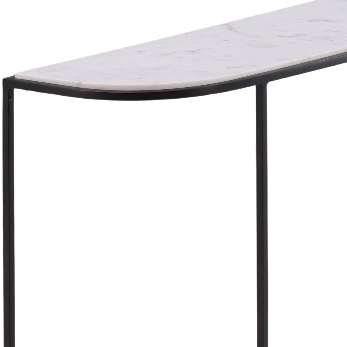 Brian Console Table, White by Dovetail at Eve Furniture