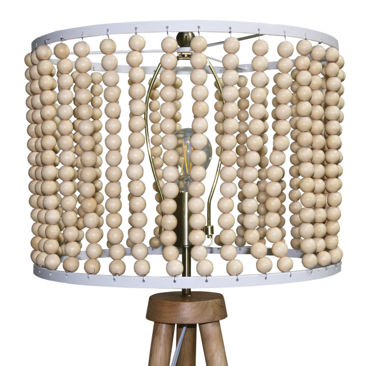 Brillo Three Legged Floor Lamp Natural by Ashcroft Imports at Eve Furniture