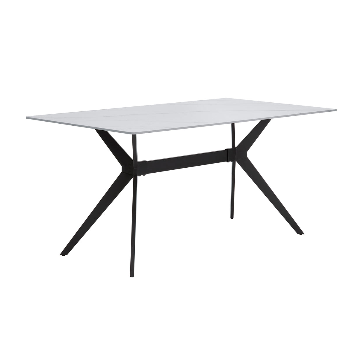 Brixley Black Faux Marble-Top Dining Table by Homelegance at Eve Furniture