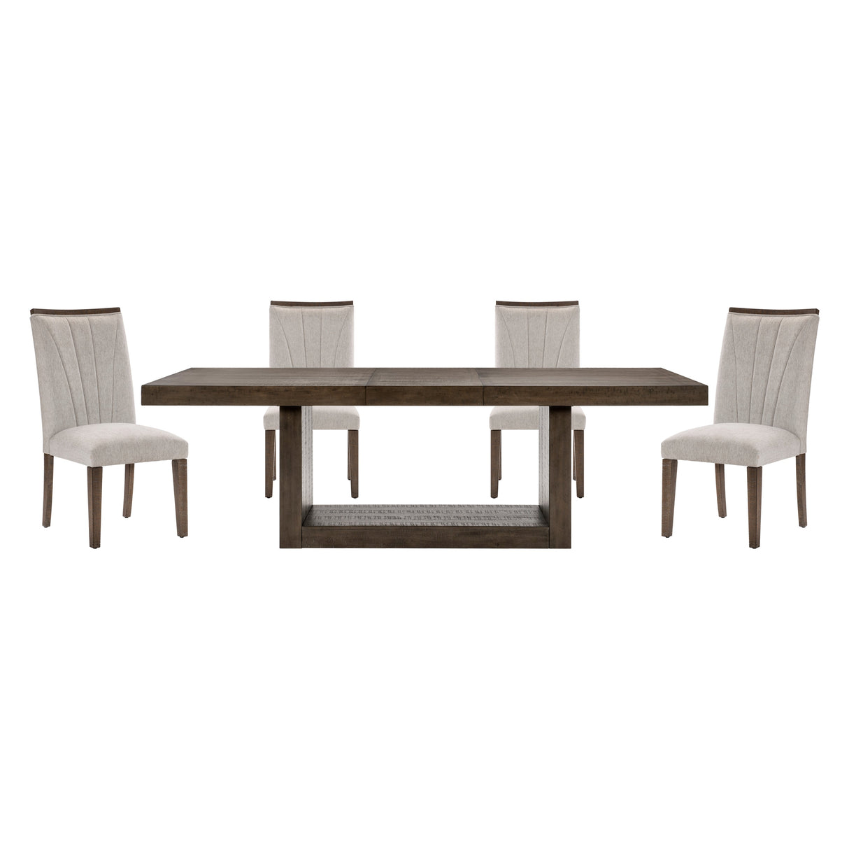 Brookings Gray/Brown Dining Set by Homelegance at Eve Furniture