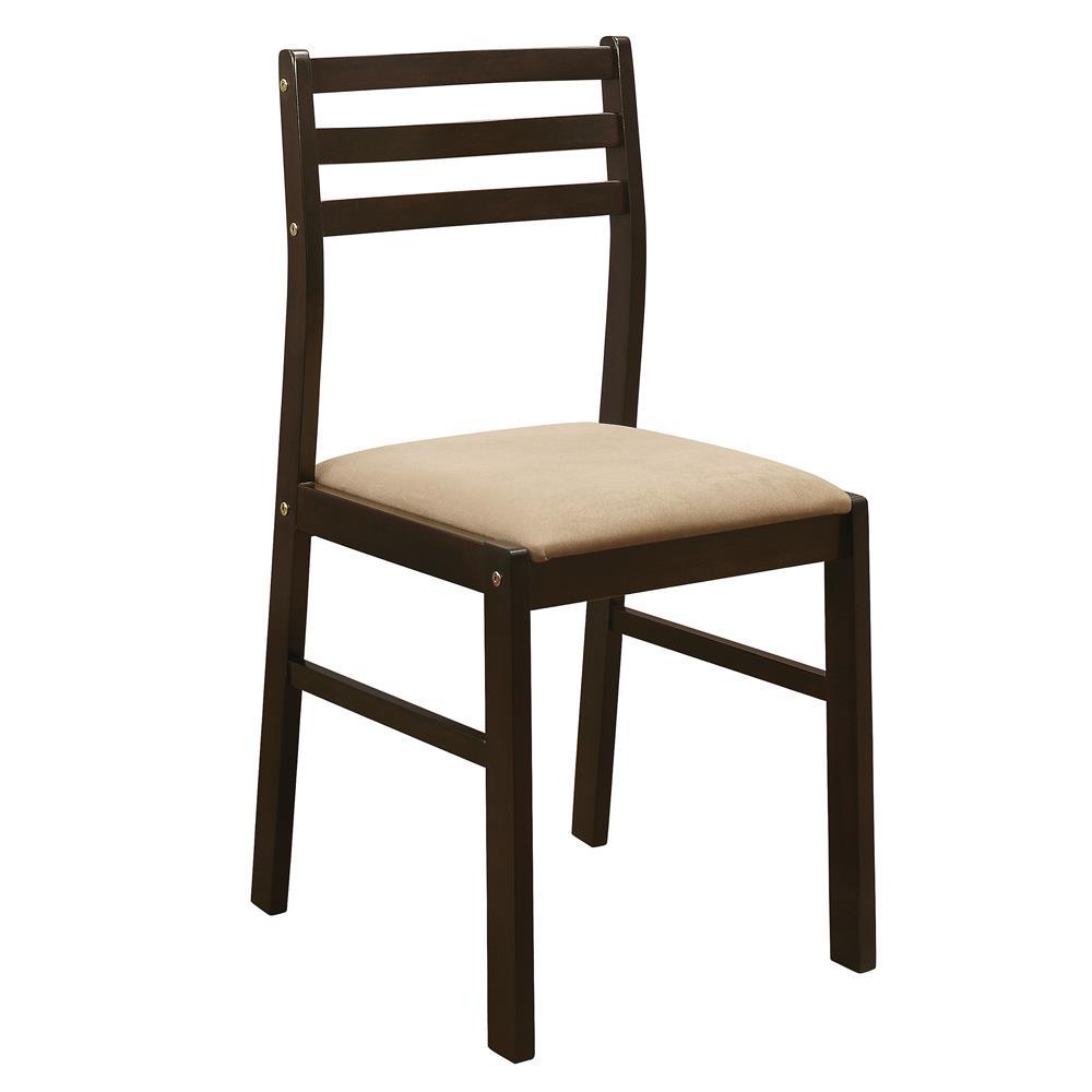 Bucknell Cappuccino/Tan 3-Piece Dining Set with Drop Leaf by Coaster at Eve Furniture