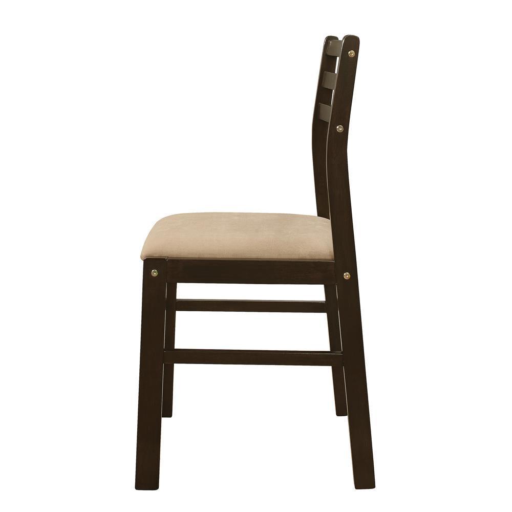 Bucknell Cappuccino/Tan 3-Piece Dining Set with Drop Leaf by Coaster at Eve Furniture