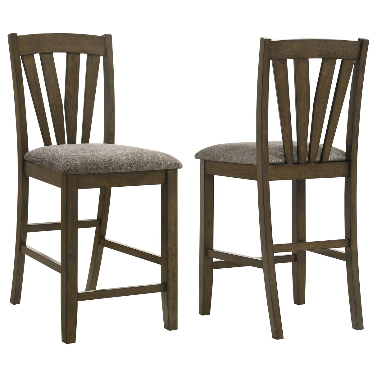 Canfield Brown Counter Height Chair, Set of 2 by Coaster at Eve Furniture