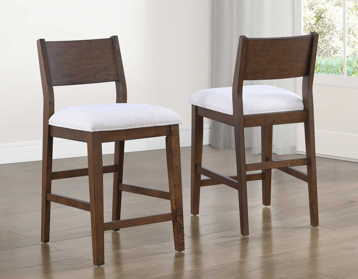 Canton Cushioned Seat 24″ Counter Stool, Set of 2 by Steve Silver at Eve Furniture
