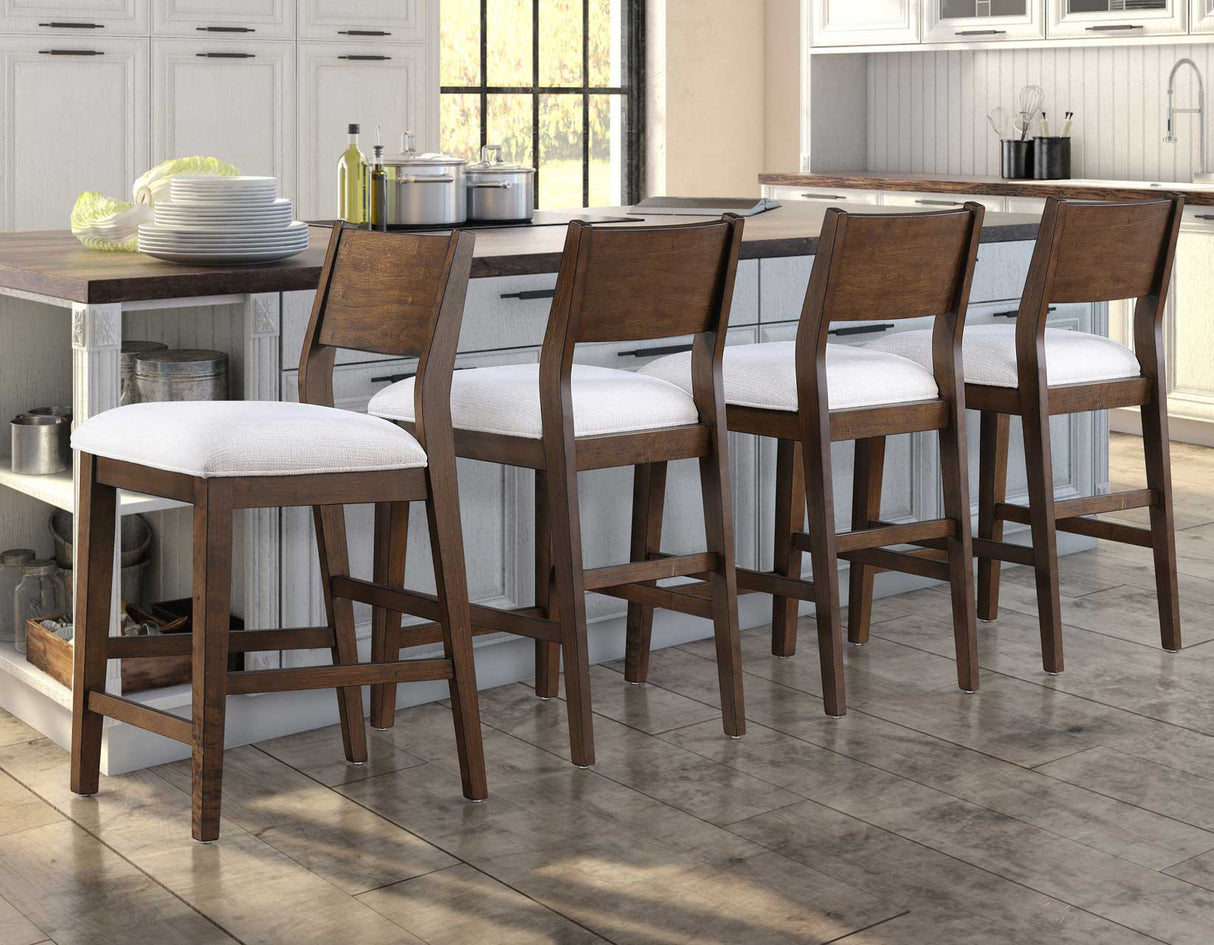 Canton Cushioned Seat 24″ Counter Stool, Set of 2 by Steve Silver at Eve Furniture