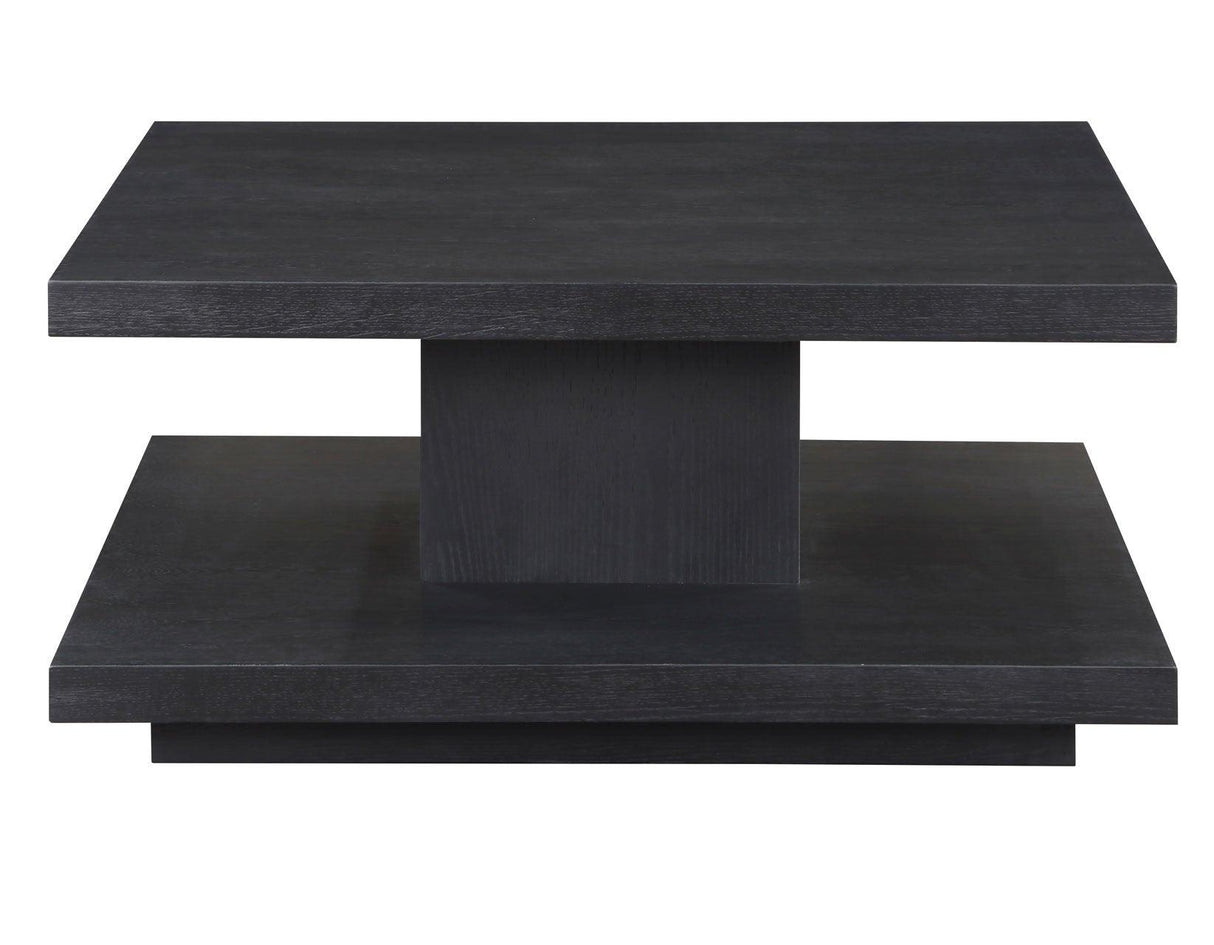 Canyon Black Cocktail Table with Casters by Steve Silver at Eve Furniture