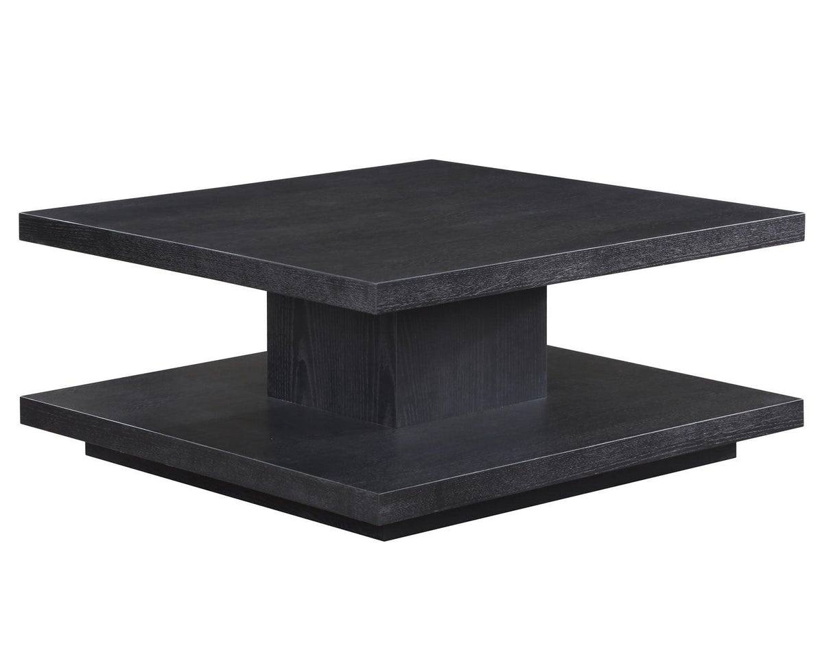 Canyon Black Cocktail Table with Casters by Steve Silver at Eve Furniture