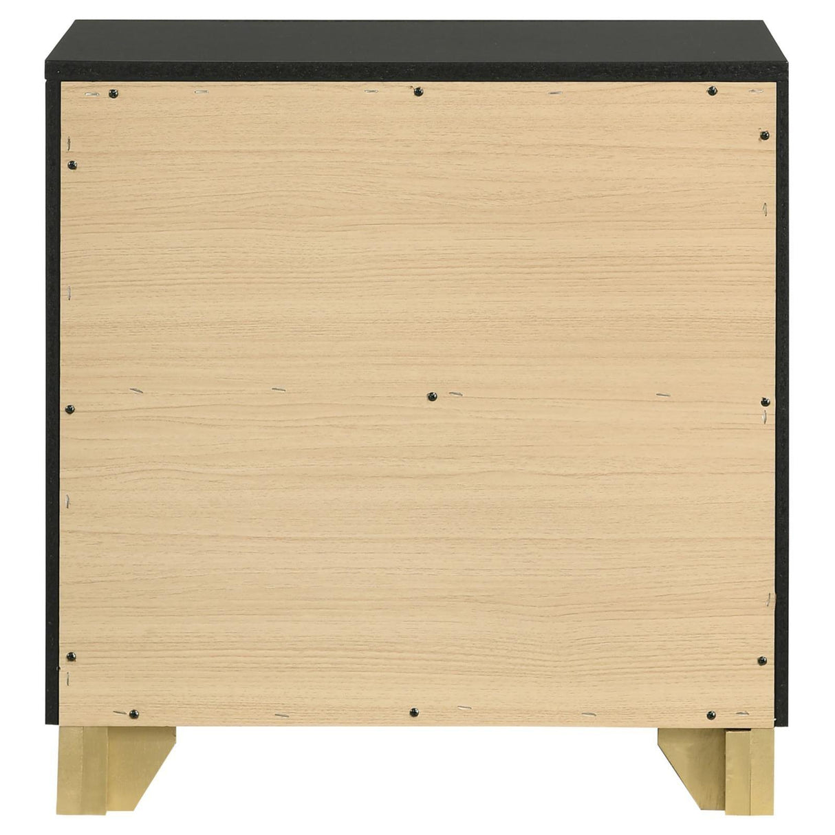 Caraway Black 2-drawer Nightstand Bedside Table by Coaster at Eve Furniture