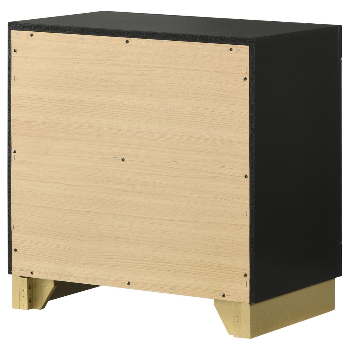 Caraway Black 2-drawer Nightstand Bedside Table by Coaster at Eve Furniture