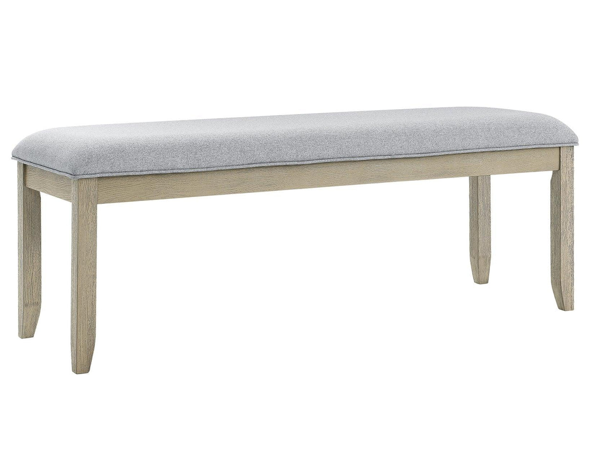 Carena Backless Dining Bench Gray by Steve Silver at Eve Furniture