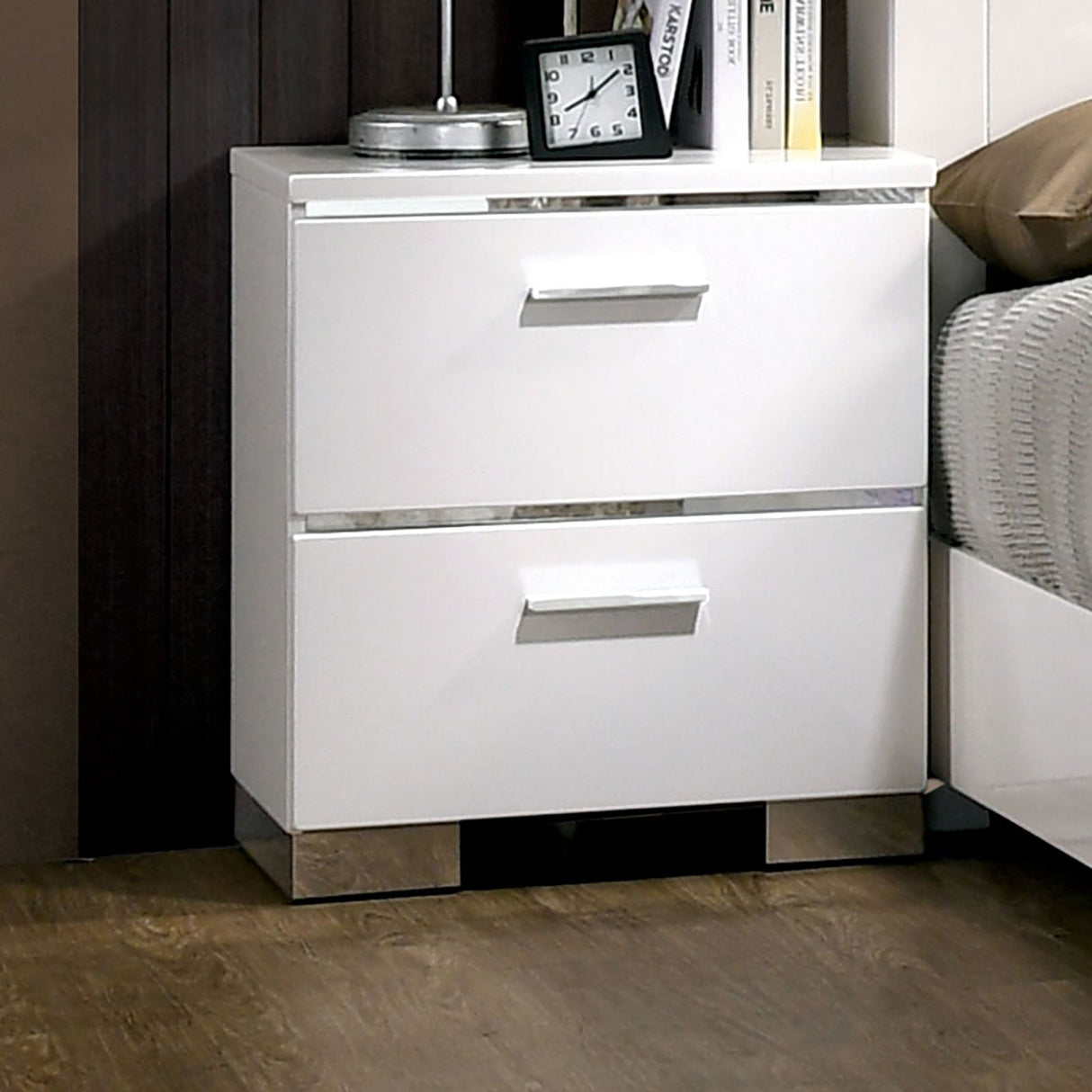Carlie White Night Stand by Furniture of America at Eve Furniture