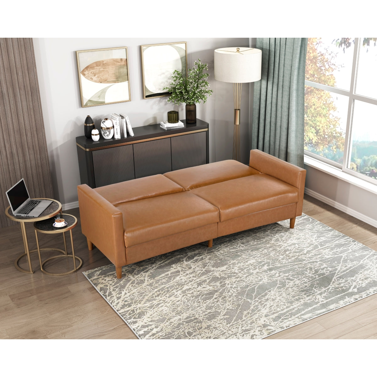 Carlton Camel Elegant Lounger by Homelegance at Eve Furniture