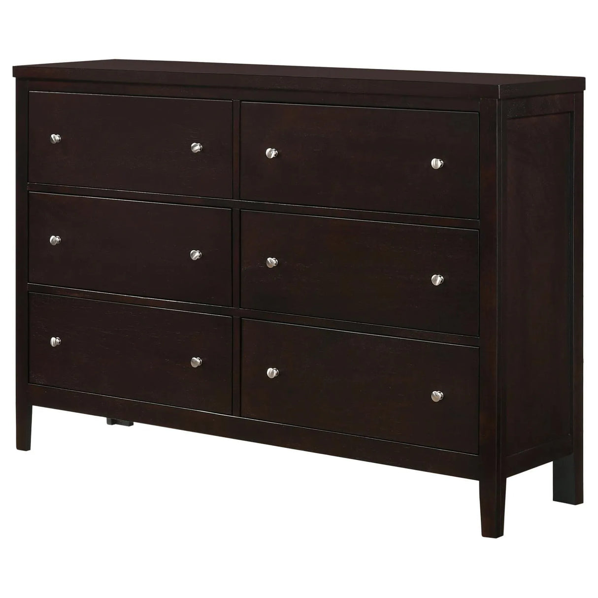 Carlton Cappuccino 6-Drawer Rectangular Dresser by Coaster at Eve Furniture